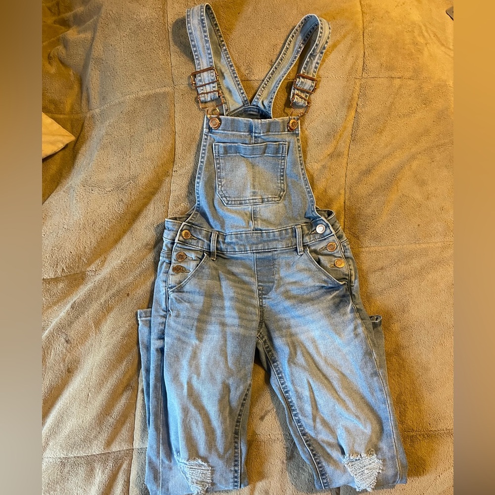 Girls denim overalls